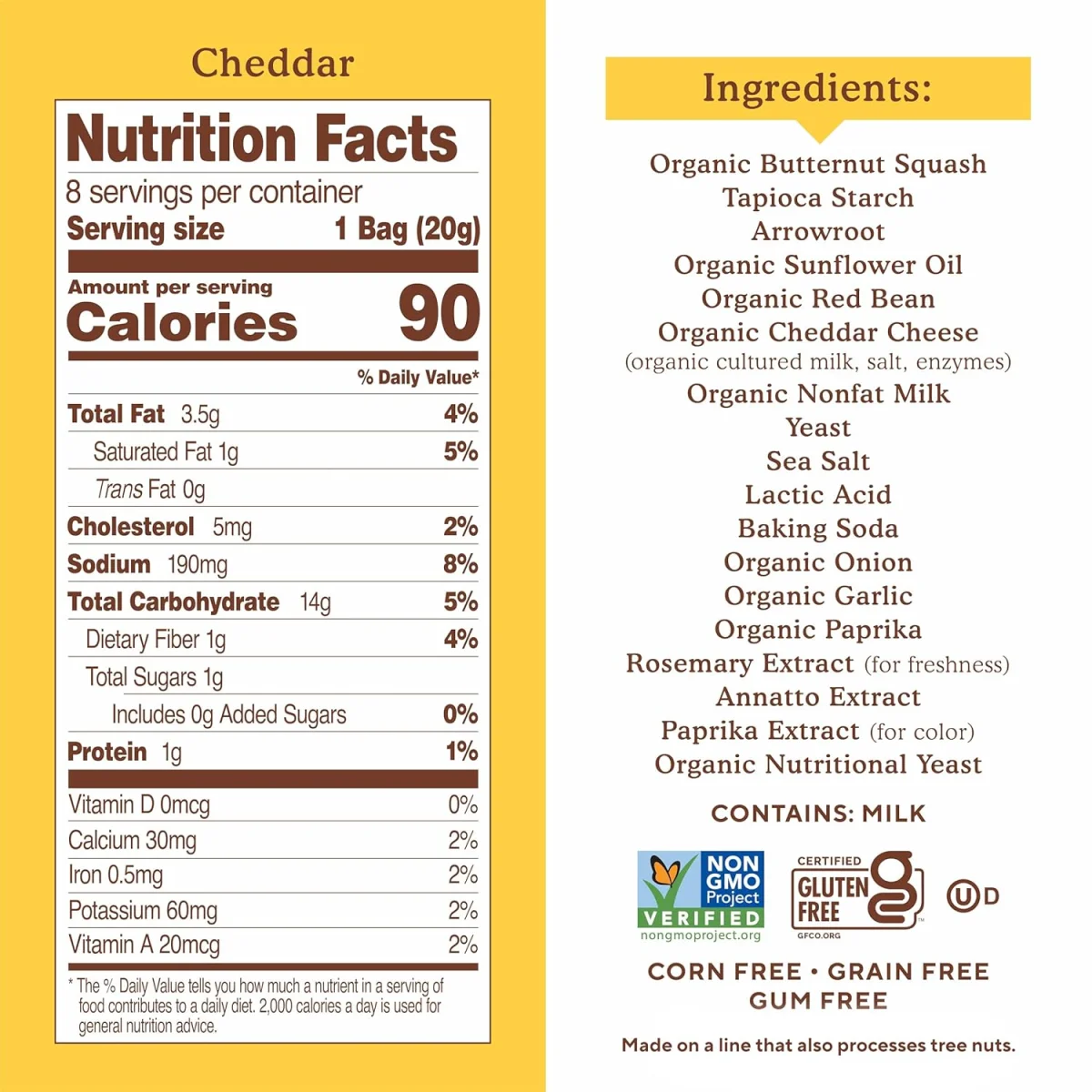 Simple Mills Pop Mmms Veggie Flour Baked Snack Crackers, Cheddar - 4 oz