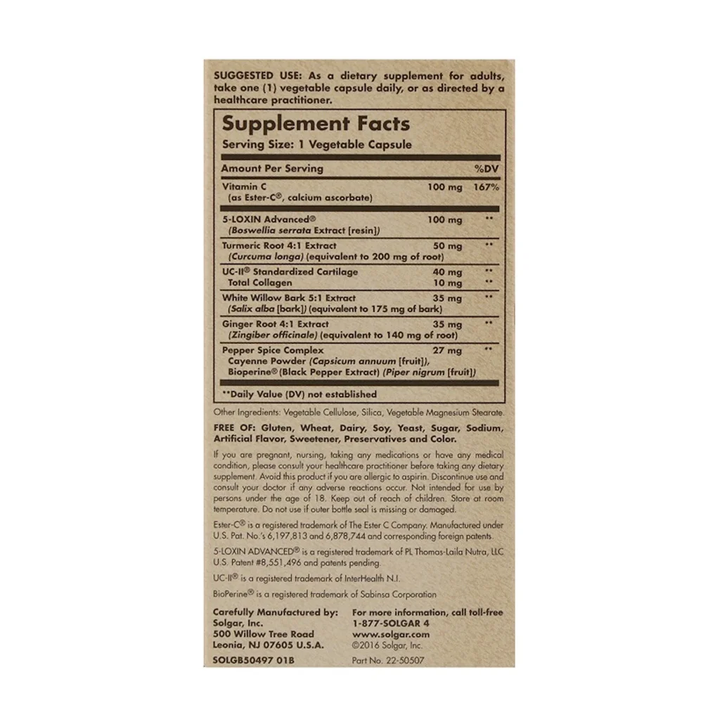 Solgar No. 7 Joint Support & Comfort