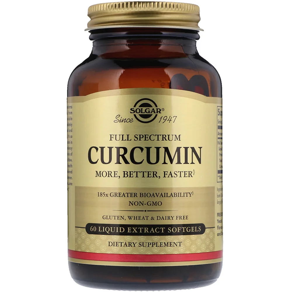 Solgar Full Spectrum Curcumin - 60 Liquid Capsules
