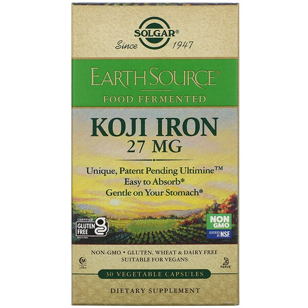 Solgar EarthSource Food Fermented Koji Iron 27 mg