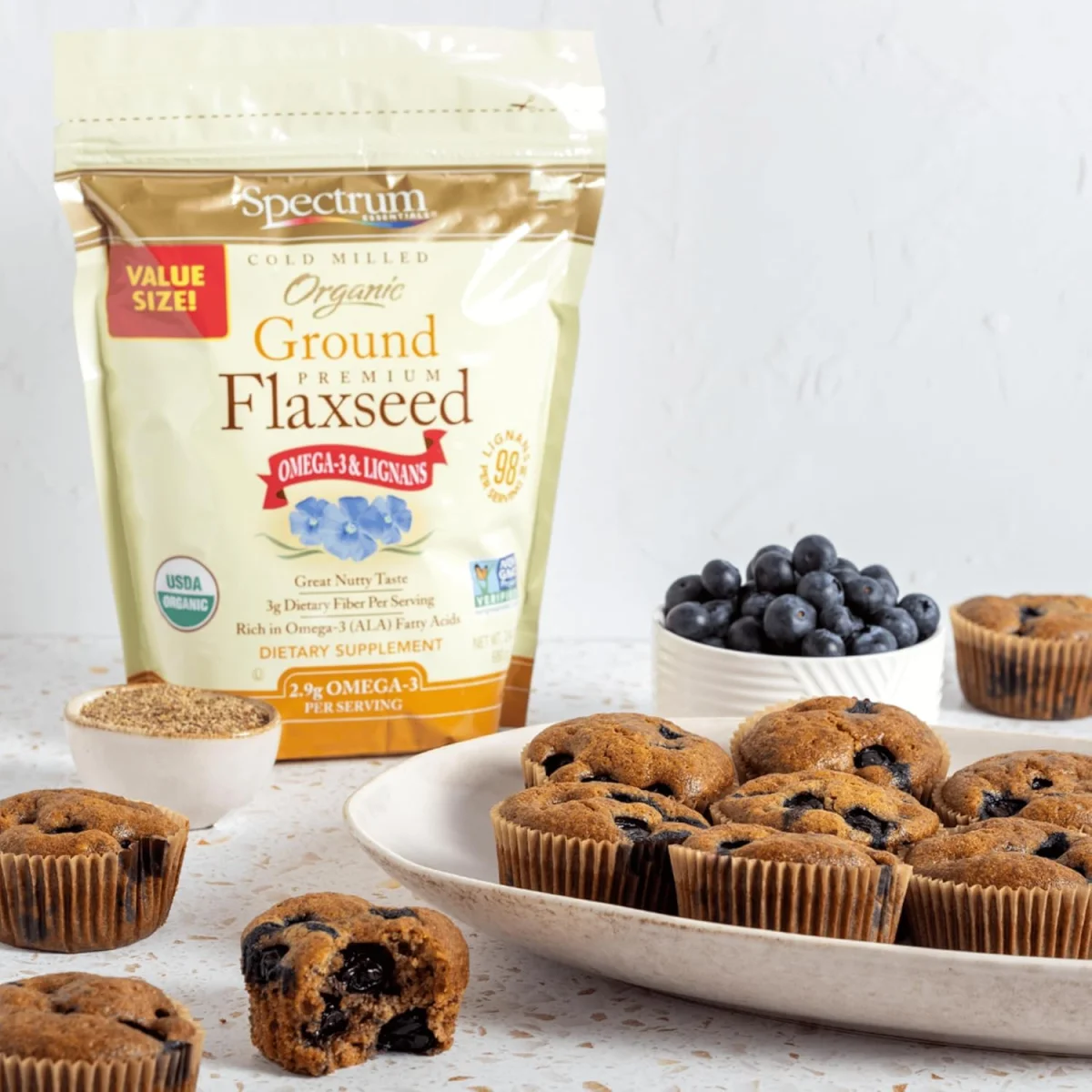 Spectrum Organic Ground Flaxseed - 14 oz