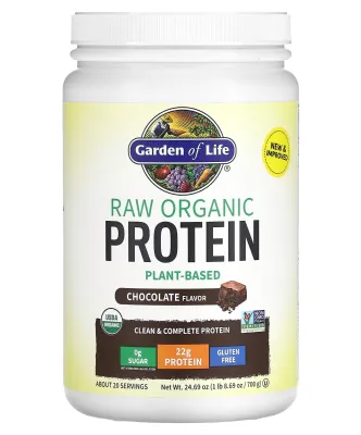 Garden of Life RAW Organic Protein Plant-Based Formula Chocolate - 24.69 oz