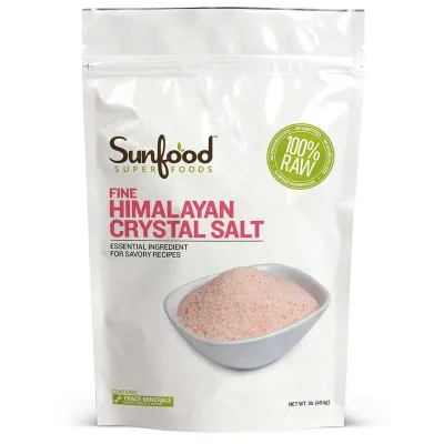 Sunfood Himalayan Pink Salt, Fine - 1 lb