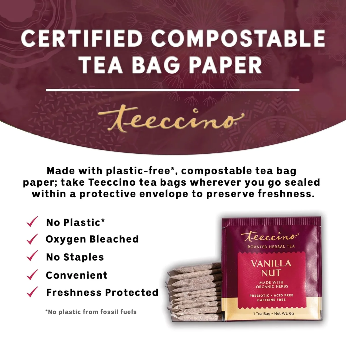Teeccino Vanilla Nut Chicory Coffee Alternative - 11 oz