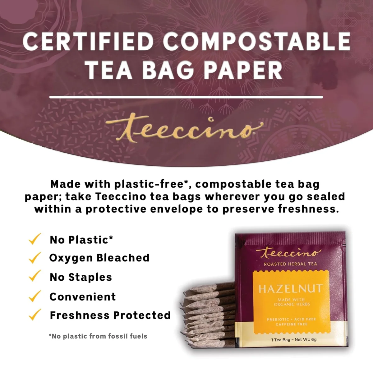 Teeccino Hazelnut Chicory Coffee Alternative - 11 oz
