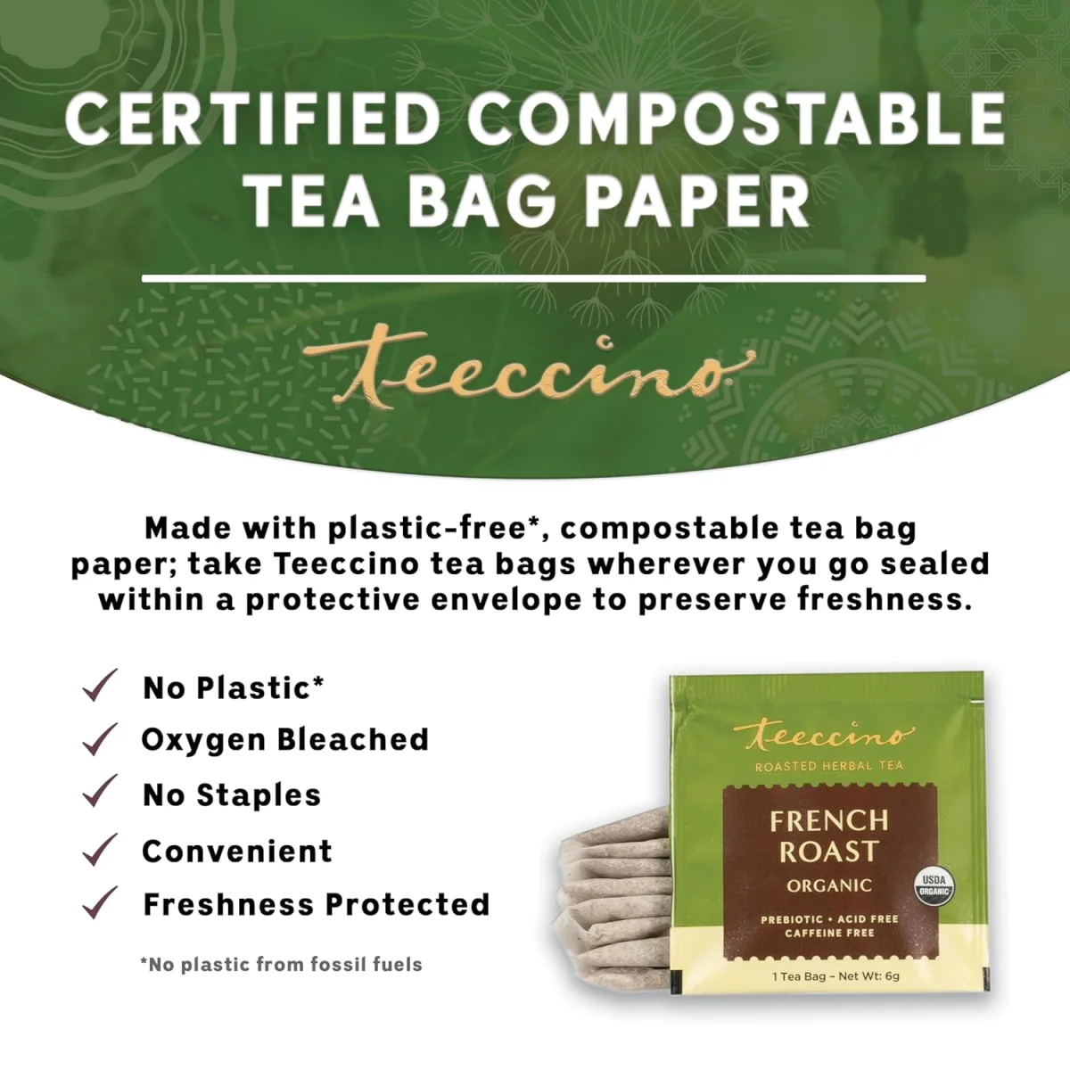 Teeccino French Roast Chicory Coffee Alternative - 11 oz