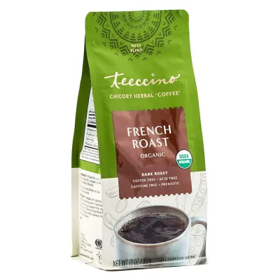 Teeccino Organic Mediterranean Blend French Roast Chicory Herbal Coffee - 11 oz