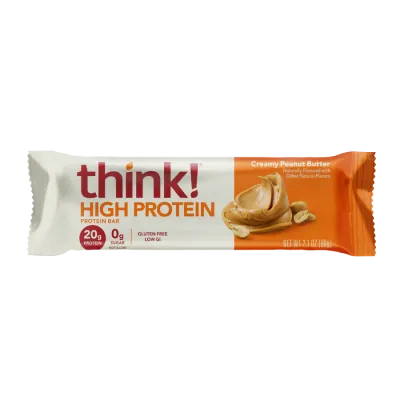 think! High Protein Bar, Creamy Peanut Butter - 2.1 oz