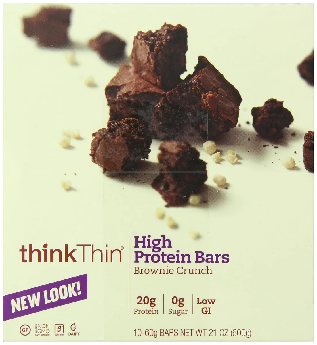 think! High Protein Bar, Brownie Crunch - 2.1 oz