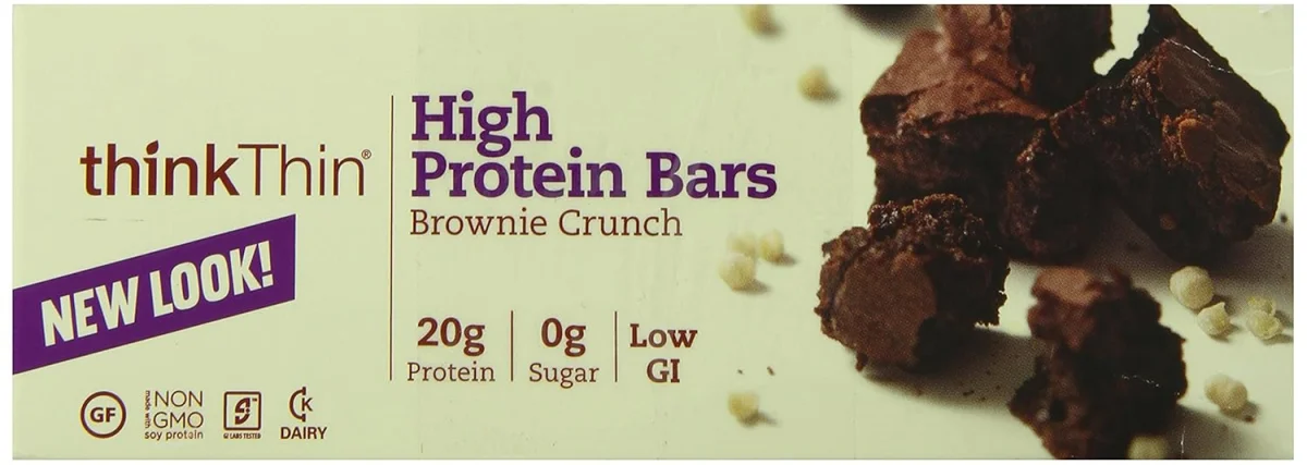think! High Protein Bar, Brownie Crunch - 2.1 oz