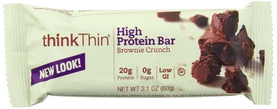 think! High Protein Bar, Brownie Crunch - 2.1 oz