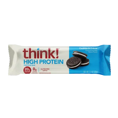 think! High Protein Bar, Cookies & Creme - 2.1 oz