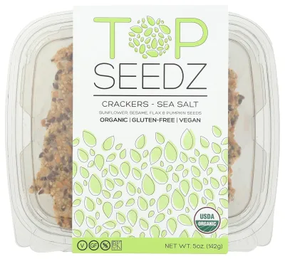 Top Seedz Organic Sea Salt Gluten Free Crackers - 5 oz
