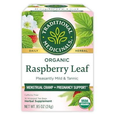 Traditional Medicinals Organic Raspberry Leaf Herbal Tea - 16 Tea Bags