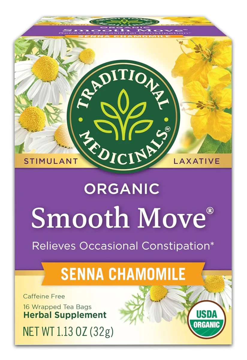 Traditional Medicinals Organic Smooth Move Chamomile Herbal Tea - 16 Tea Bags