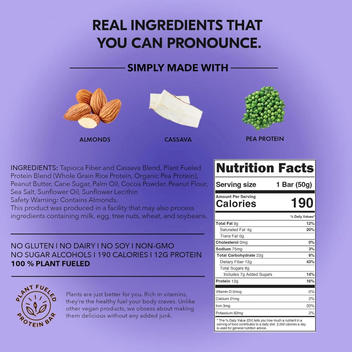 TRUBAR Vegan Protein Bar, Smother Fudger Peanut Butter