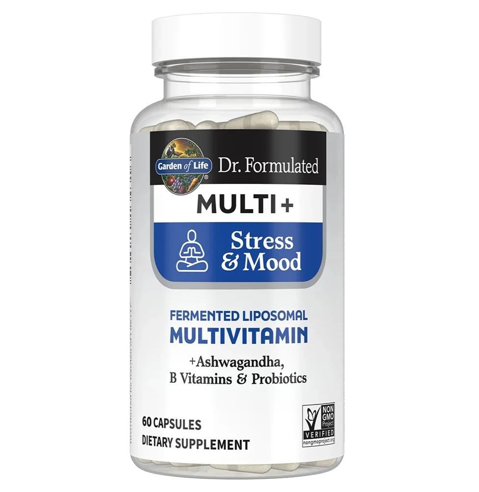 Garden of Life, Dr. Formulated Multi+, Stress & Mood, 60 Capsules