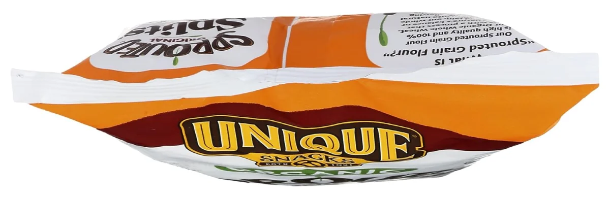 Unique Sprouted Whole Grain Wheat Pretzel Splits, Original - 8 oz