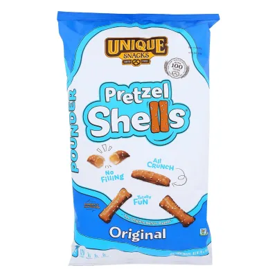 Unique Snacks Original Pretzel Shells - 10 oz