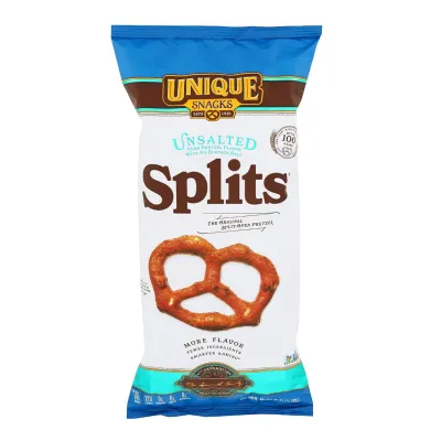Unique Unsalted Pretzel Splits - 11 oz