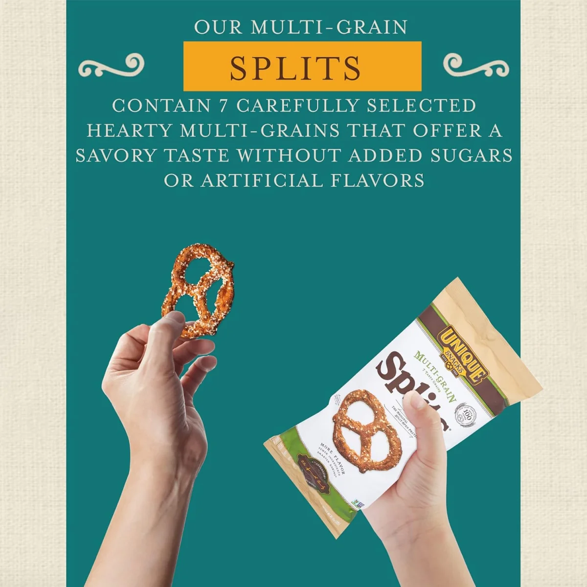 Unique Multi-Grain Pretzel Splits - 11 oz