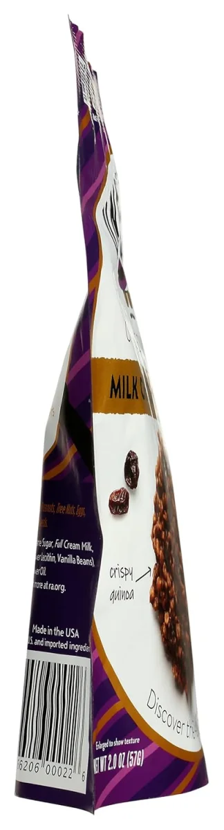 Undercover Chocolate Quinoa Crisps, Milk Chocolate + Currants - 2 oz