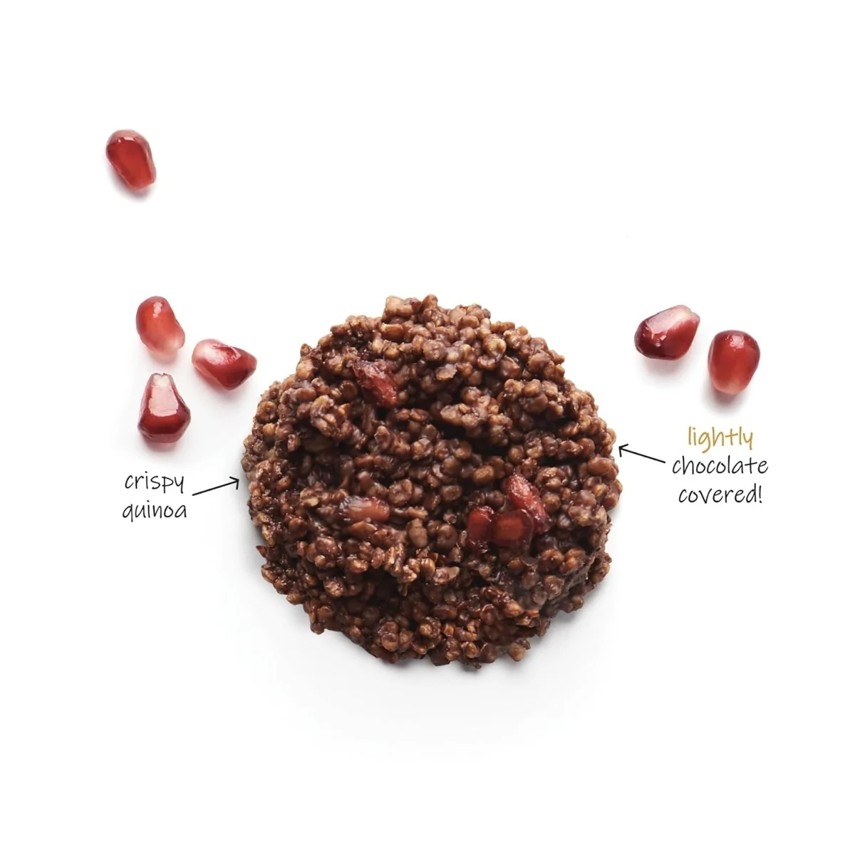 Undercover Chocolate Crispy Quinoa Dark Chocolate + Pomegranate