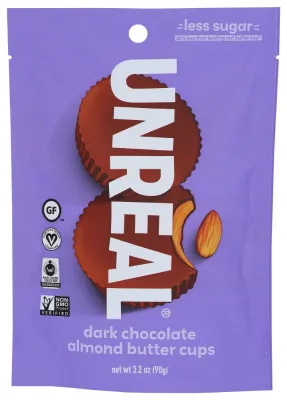 UNREAL Dark Chocolate Almond Butter Cups - 3.2 oz