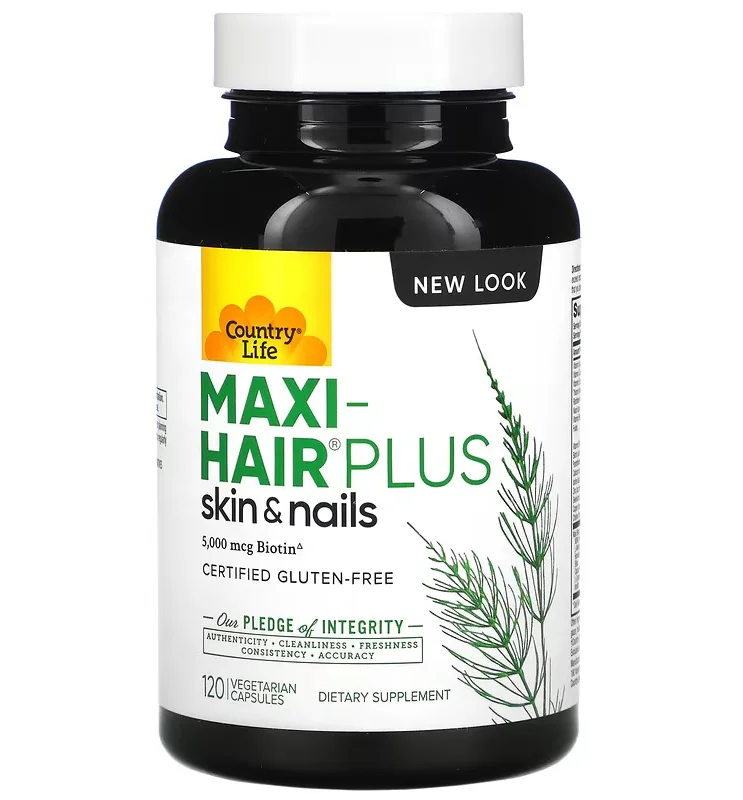 Country Life Maxi-Hair Plus - 120 Vegetarian Capsules