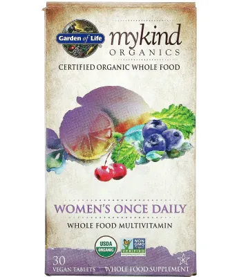 Garden of Life Organics Women's Once Daily Multivitamin - 30 Vegan Tablets