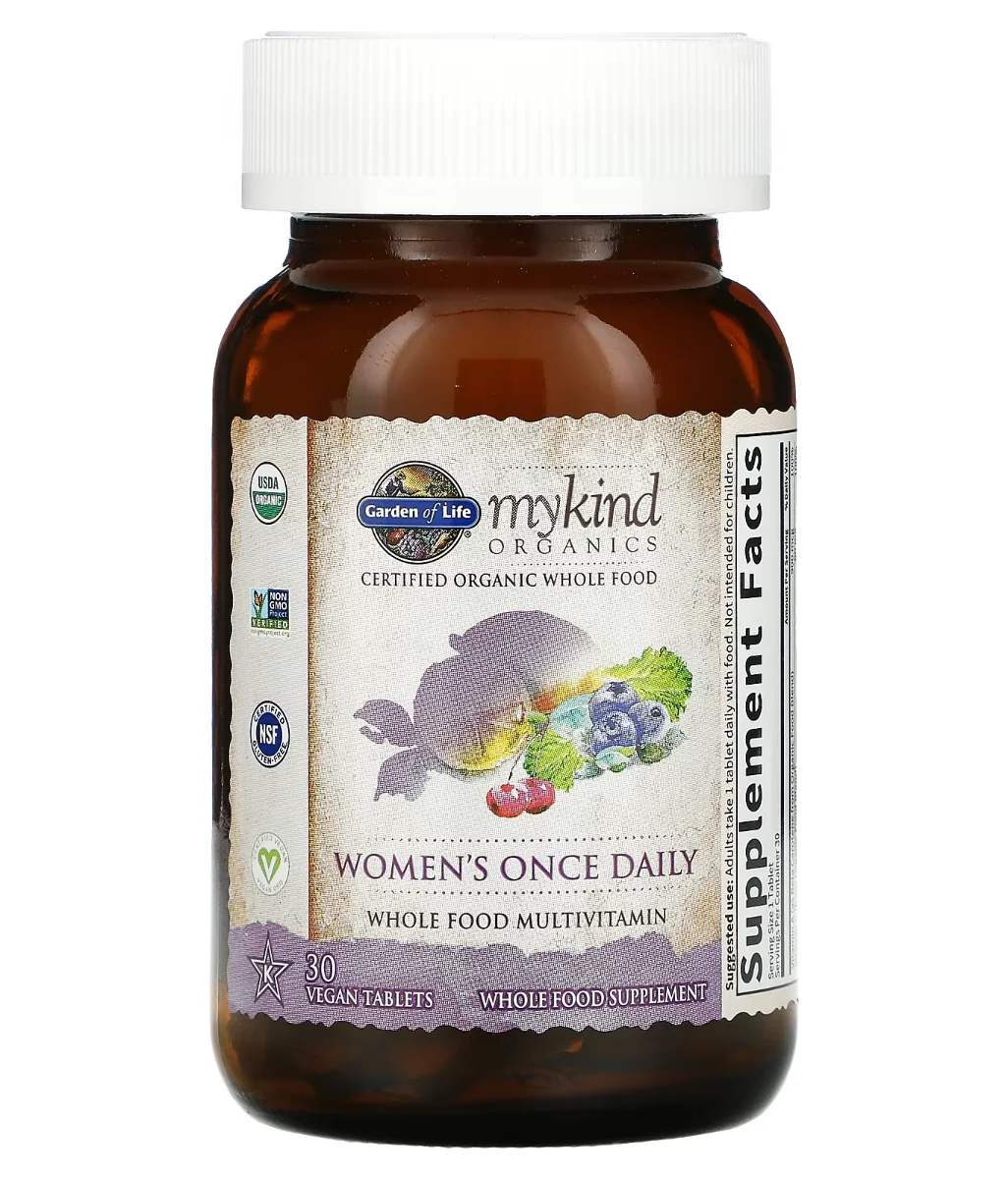 Garden of Life Organics Women's Once Daily Multivitamin - 30 Vegan Tablets