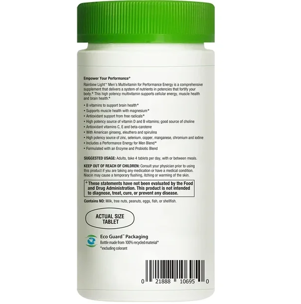 Rainbow Light Performance Energy™ Multivitamin for Men - 180 Tablets