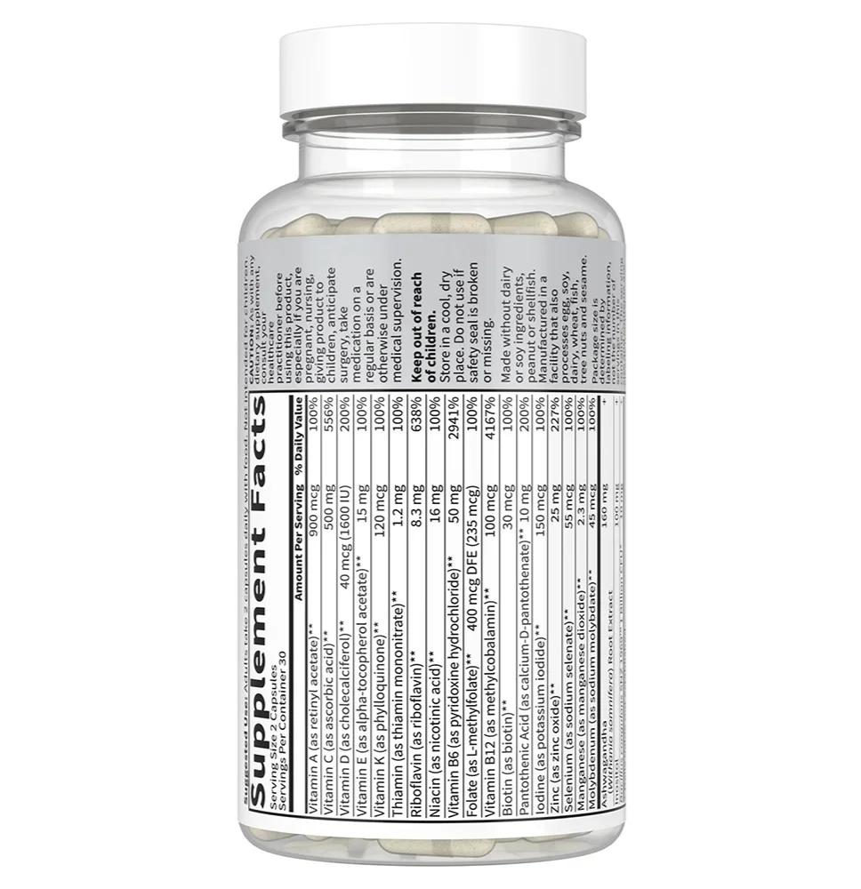 Garden of Life, Dr. Formulated Multi+, Stress & Mood, 60 Capsules
