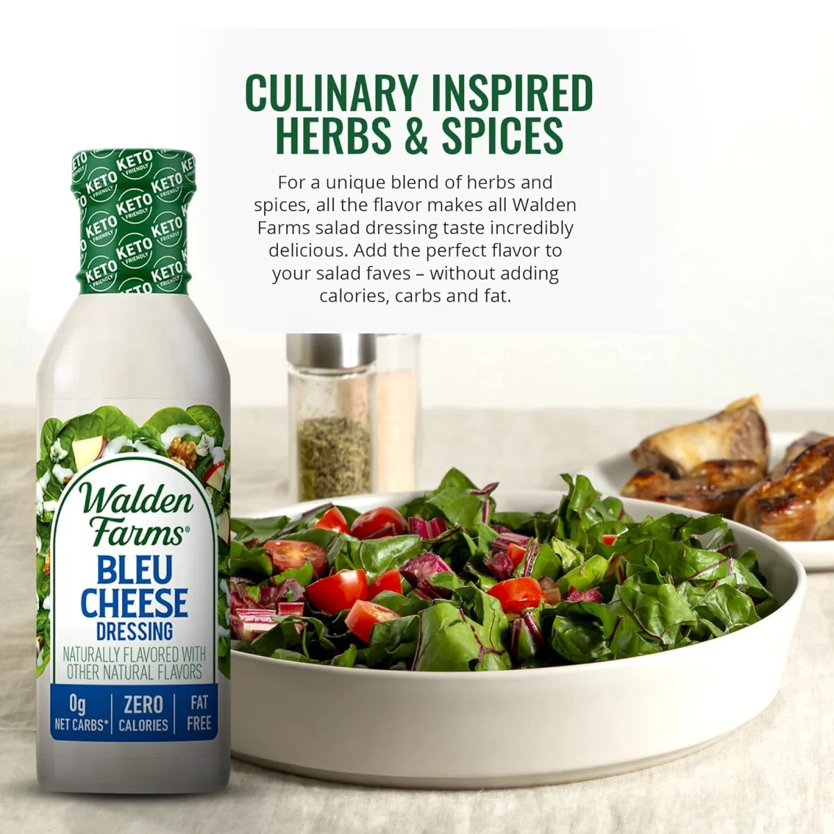 Walden Farms Zero Calorie Blue Cheese Dressing - 12 fl oz