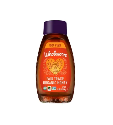 Wholesome Organic Fair Trade Honey - 16 oz