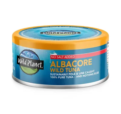 Wild Planet Wild Albacore Tuna, No Salt Added - 5 oz