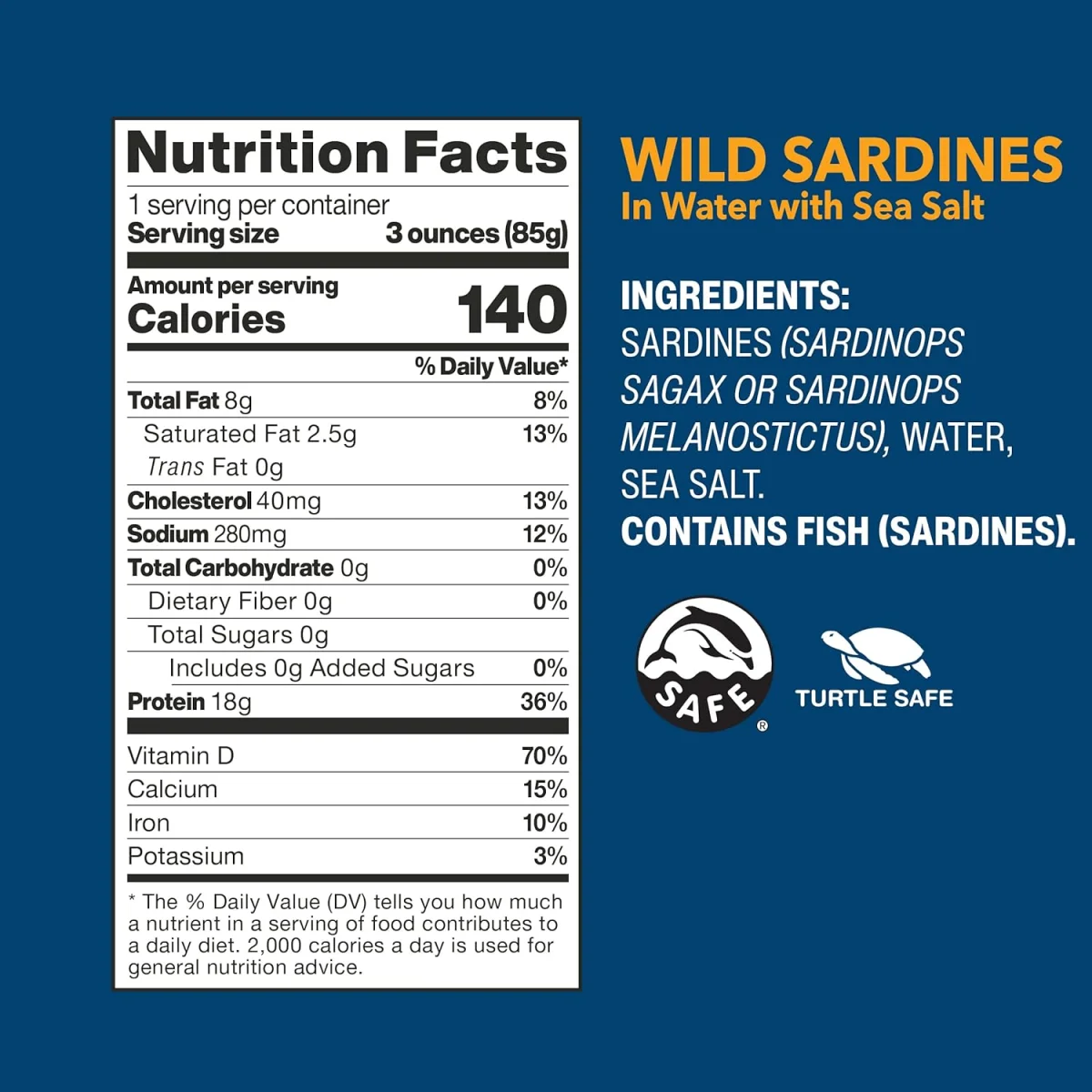 Wild Planet Wild Sardines in Water with Sea Salt - 4.4 oz