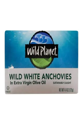 Wild Planet White Anchovies in Extra Virgin Olive Oil - 4.4 oz