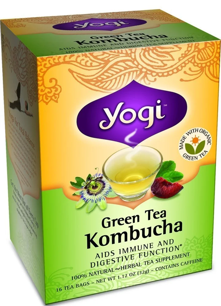Yogi Tea Organic Kombucha Green Tea - 16 Tea Bags
