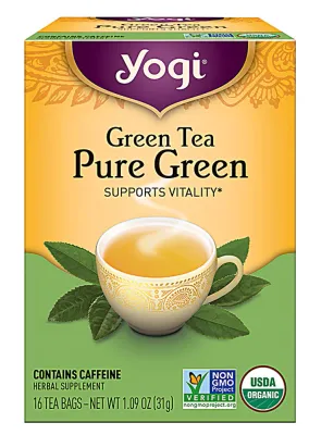 Yogi Tea Organic Pure Green Tea - 16 Tea Bags