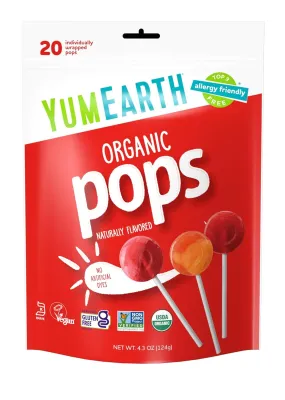 YumEarth Organic Favorite Fruits Pops - 20 Pops