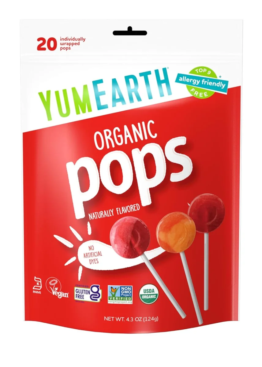 YumEarth Organic Favorite Fruits Pops - 20 Pops