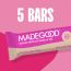 MadeGood Organic Chewy Chocolate Drizzled Granola Bars, Birthday Cake - 5 Bars
