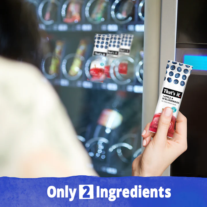 That's it. Apple + Blueberry Fruit Bar