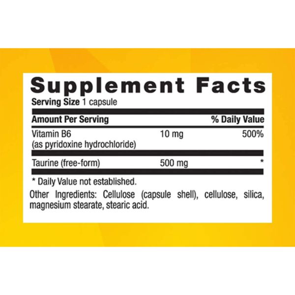 Country Life Taurine Caps - 500 mg - 100 Vegan Capsules