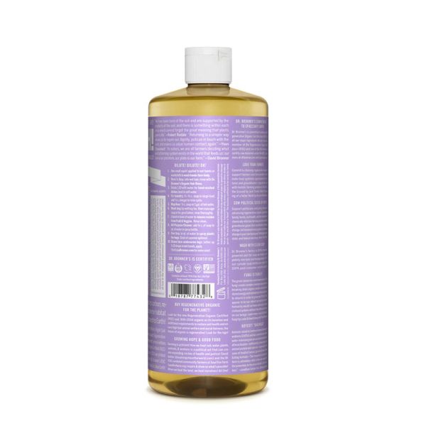 Dr. Bronner's 18-IN-1 Pure-Castile Magic Soap Lavender - 32 fl oz