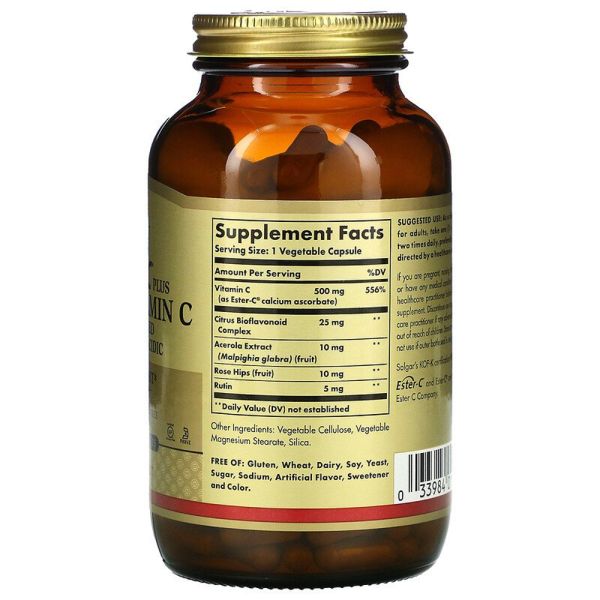 Solgar Ester-C® Plus Vitamin C - 500 mg - 250 Vegetable Capsules