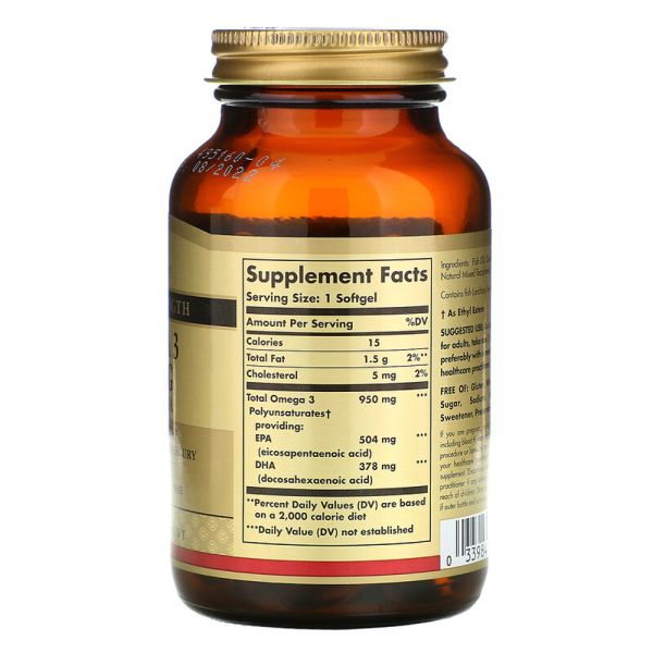 Solgar Omega-3 EPA and DHA - 950 mg - 50 Softgels