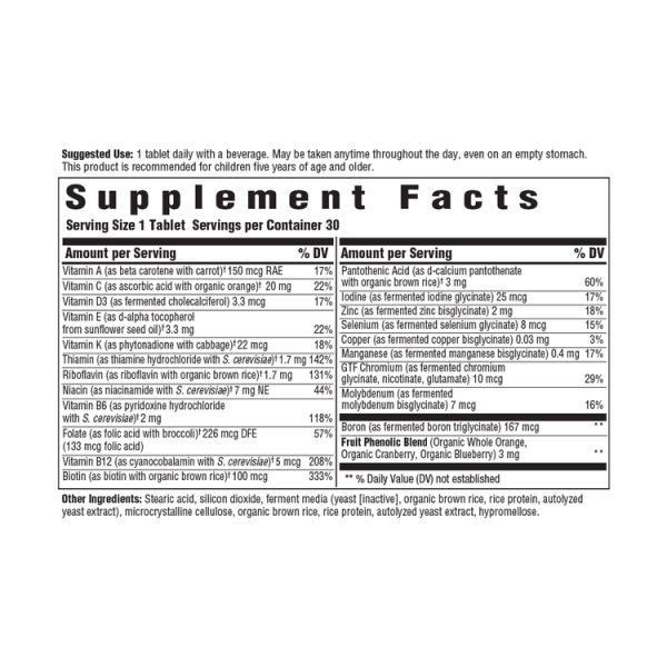 MegaFood Kids One Daily Multivitamin Bone Health Immune Support - 30 Mini Tablets