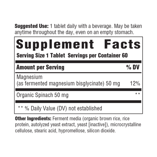 MegaFood Magnesium - 60 Tablets
